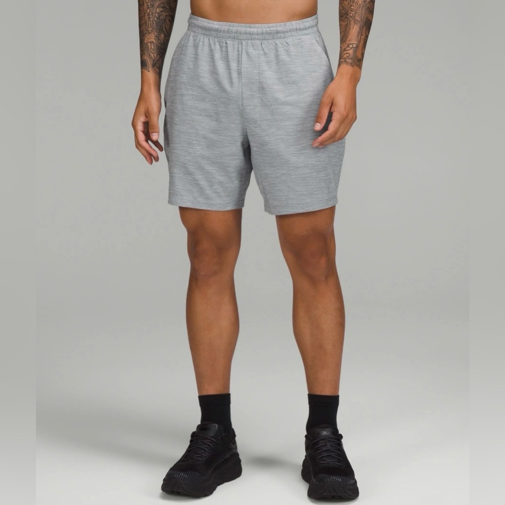 lululemon athletica Men's Heather Gray Athletic Shorts